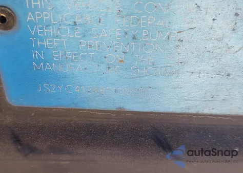 2008 Suzuki Sx4 из США, поврежденный, VIN JS2YC412485103315